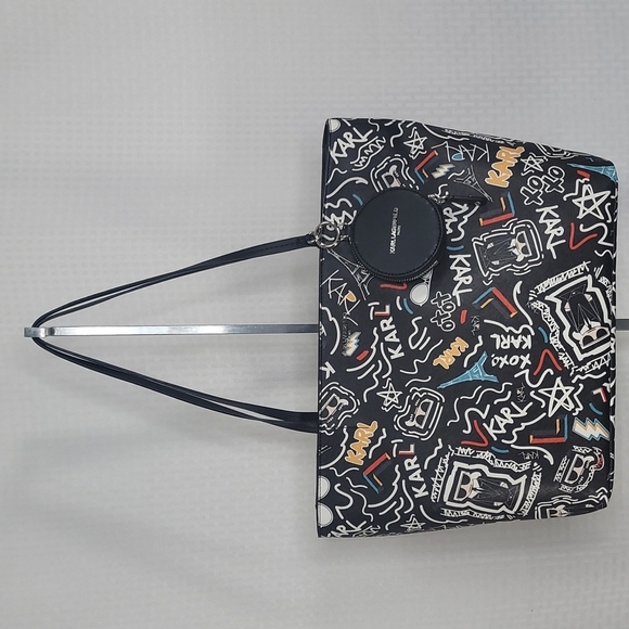 Karl Lagerfeld Handbags - Karl Lagerfeld Paris logo Street art graffiti tote New With Tags